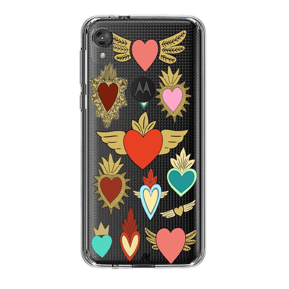 Case para Motorola E6 play corazon angel - Mandala Cases