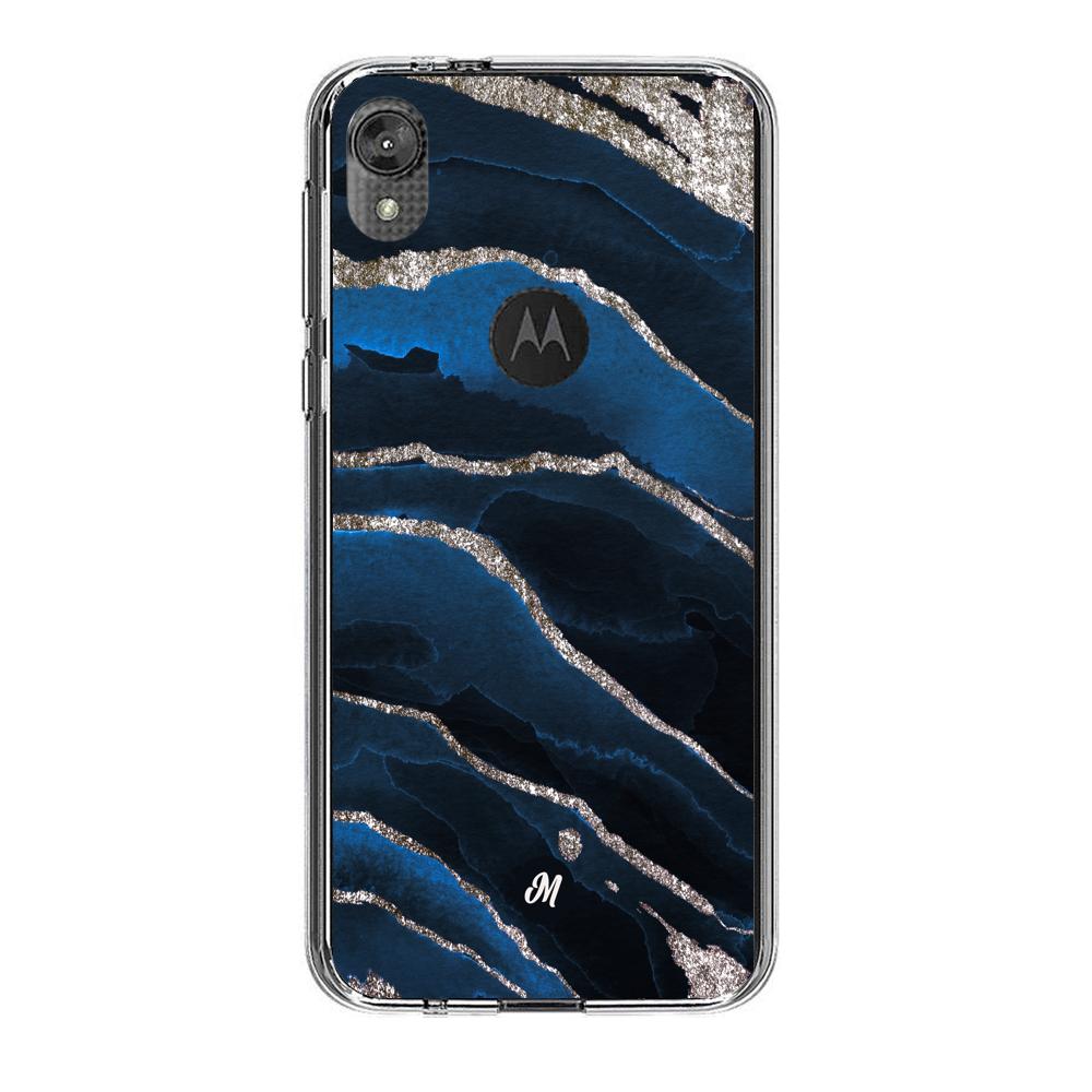 Cases para Motorola E6 play Marble Blue - Mandala Cases