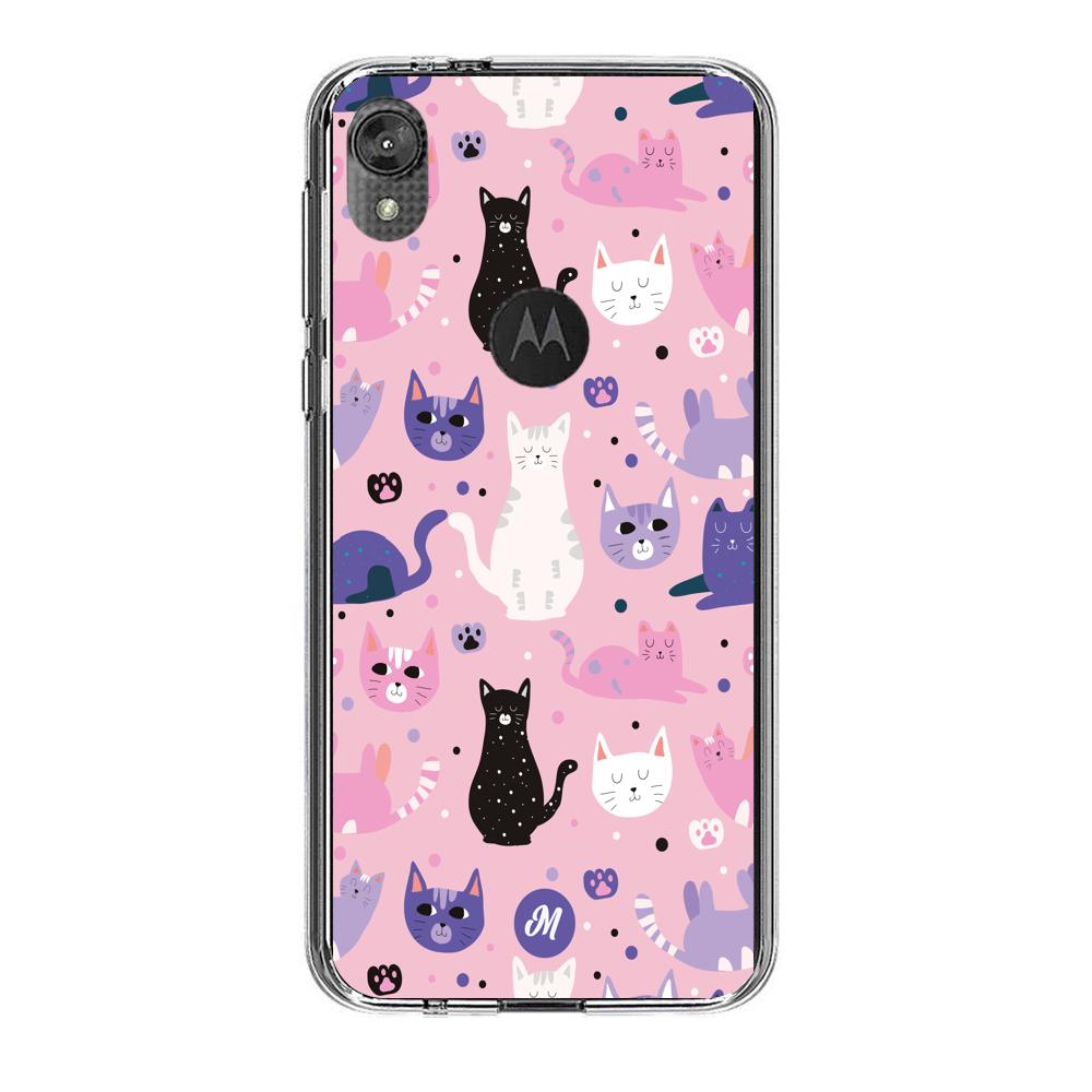 Cases para Motorola E6 play Cat case Remake - Mandala Cases