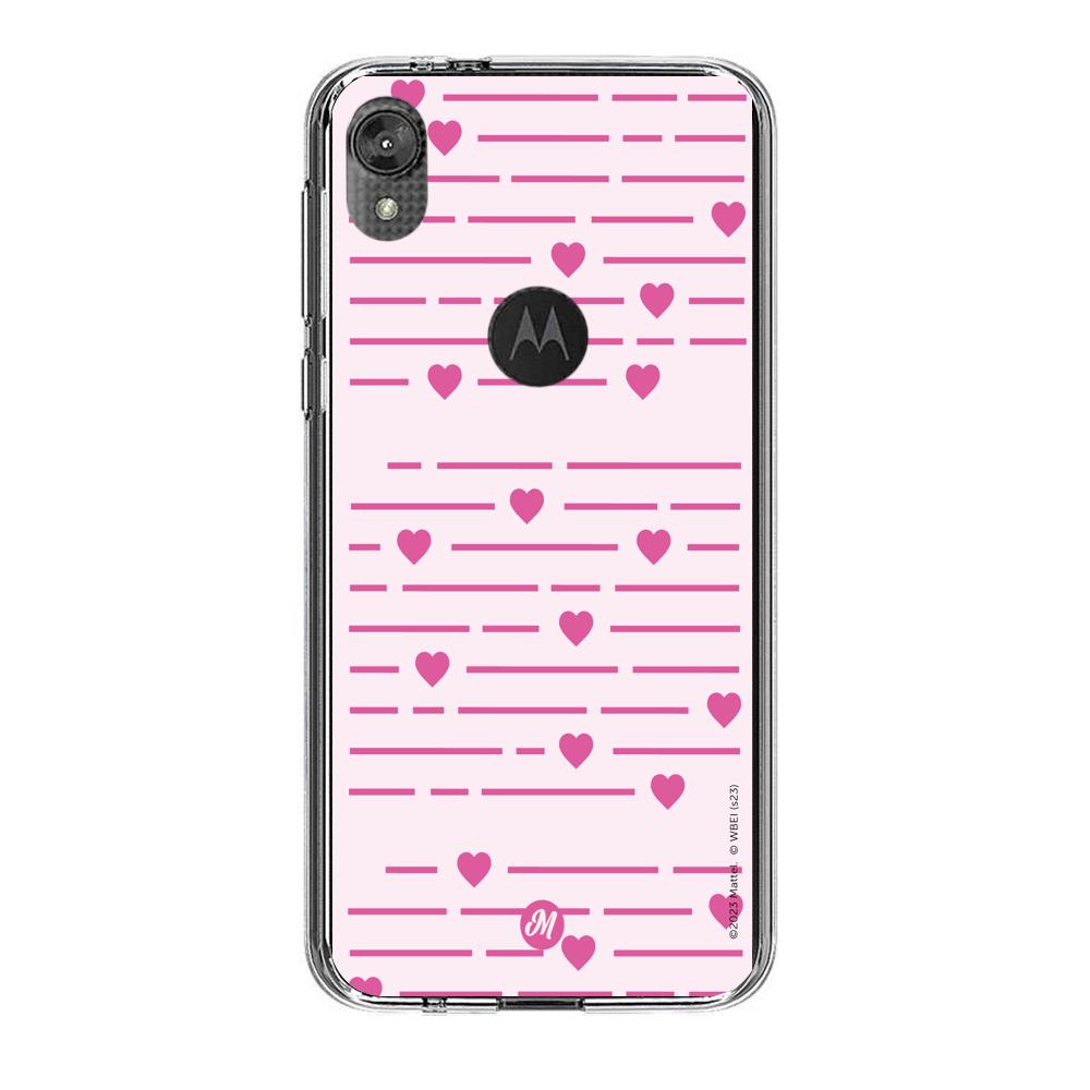 Cases para Motorola E6 play Funda Barbie™ line heart - Mandala Cases
