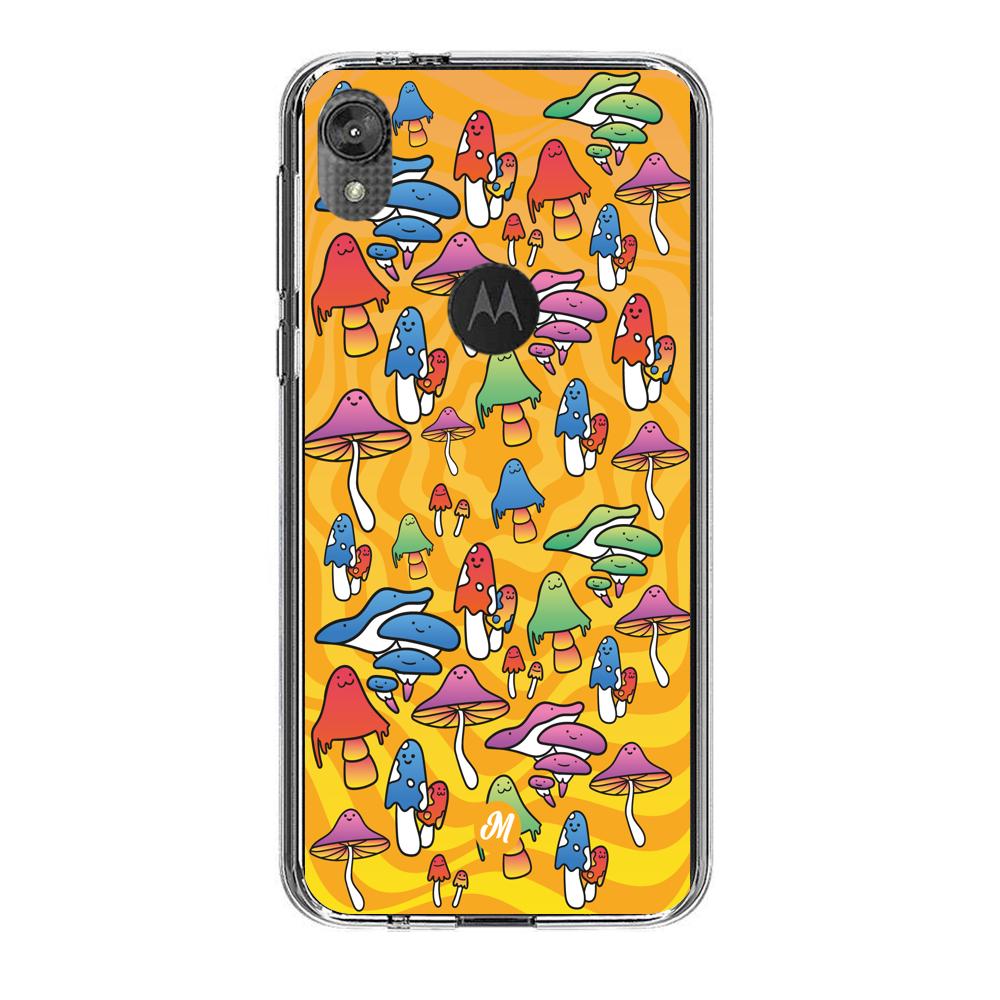 Cases para Motorola E6 play Color mushroom - Mandala Cases