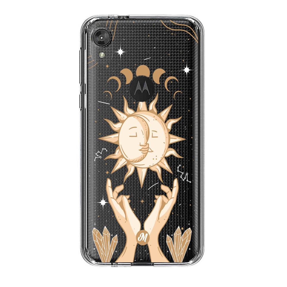 Cases para Motorola E6 play Energía de Sol y luna  - Mandala Cases