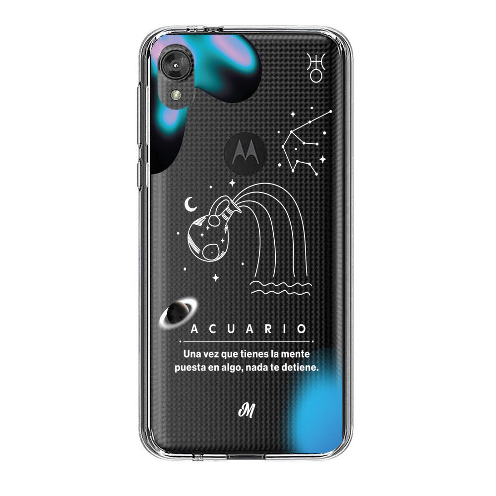 Cases para Motorola E6 play ACUARIO 24 TRANSPARENTE - Mandala Cases