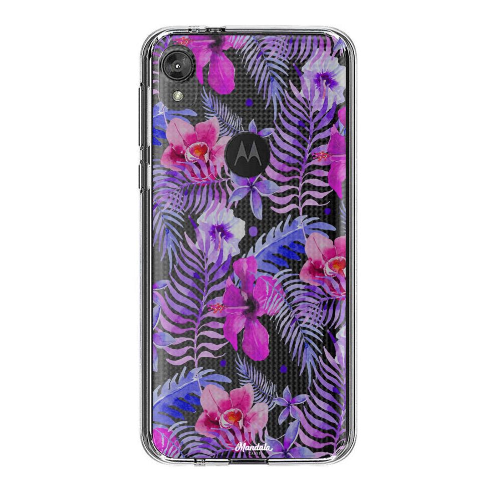 Case para Motorola E6 play de Flores Hawaianas - Mandala Cases