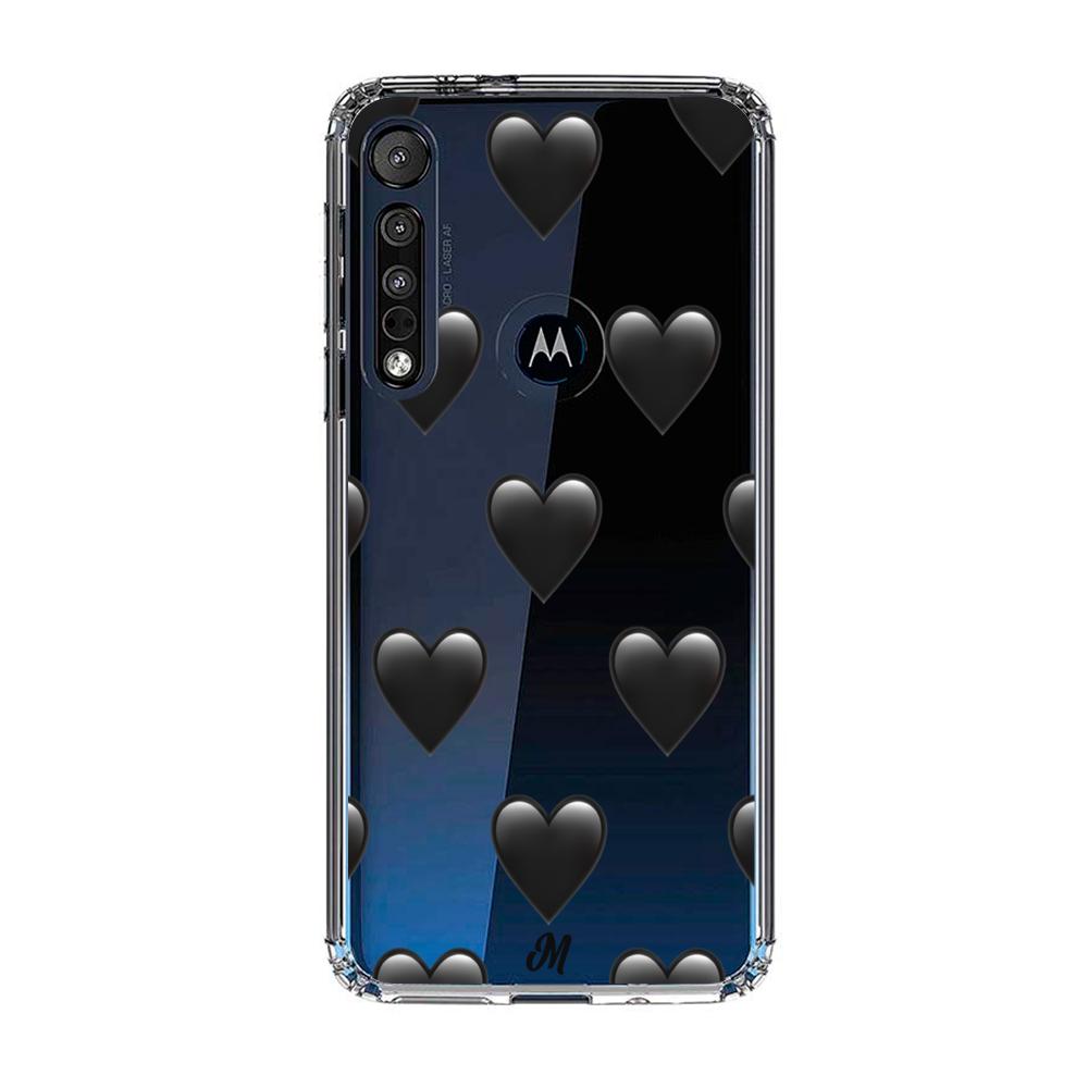Case para Motorola G8 play de Corazón Negro - Mandala Cases