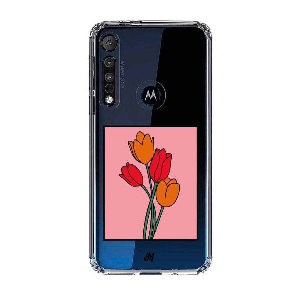Case para Motorola G8 play Tulipanes de amor - Mandala Cases