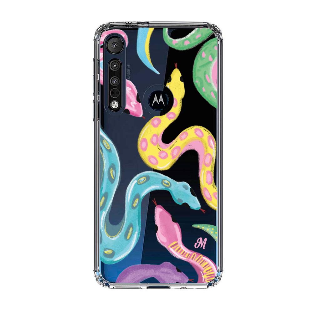 Case para Motorola G8 play Serpientes coloridas - Mandala Cases