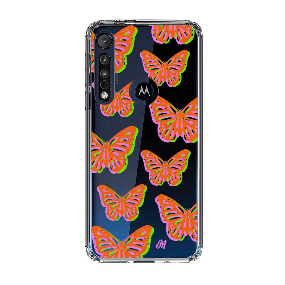 Case para Motorola G8 play Mariposas rojas aesthetic - Mandala Cases