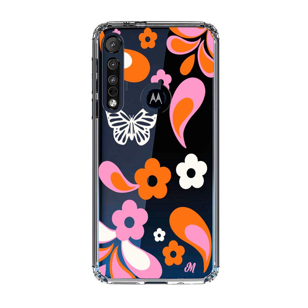 Case para Motorola G8 play Flores rojas aesthetic - Mandala Cases