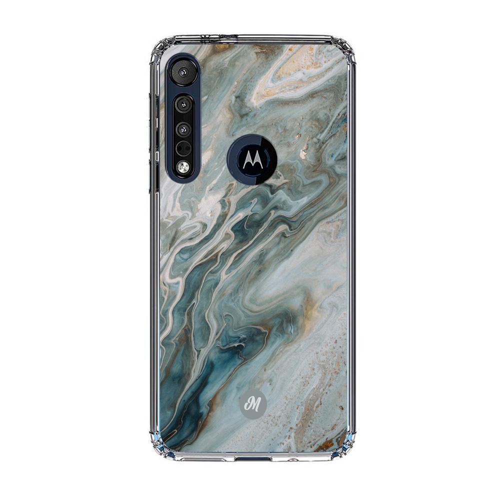 Cases para Motorola G8 play liquid marble gray - Mandala Cases