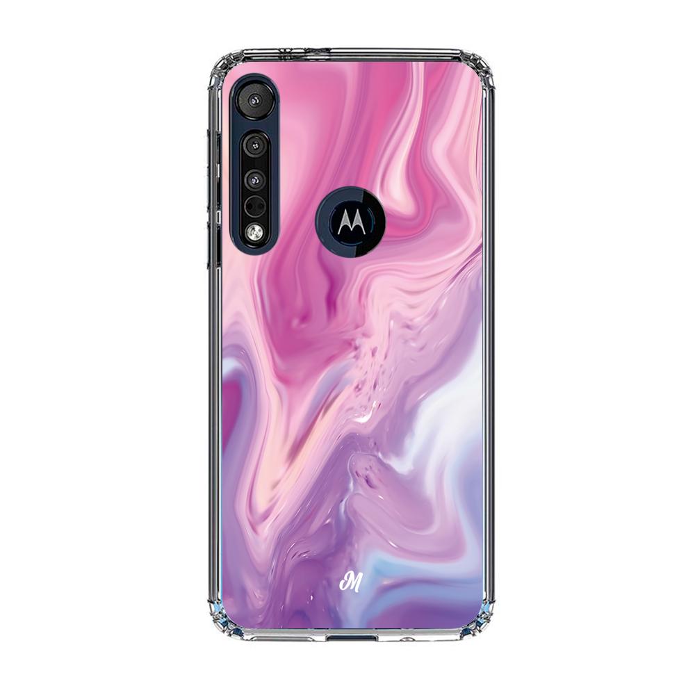 Cases para Motorola G8 play Marmol liquido pink - Mandala Cases