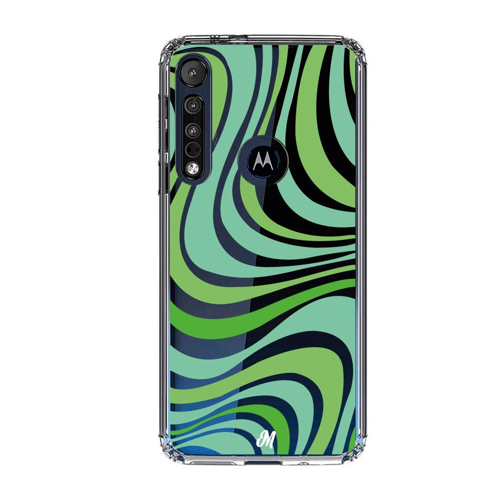 Case para Motorola G8 plus Groovy verde - Mandala Cases