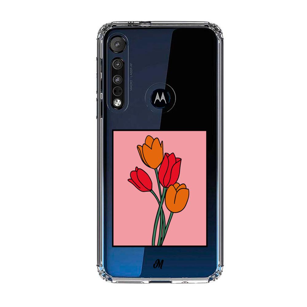 Case para Motorola G8 plus Tulipanes de amor - Mandala Cases