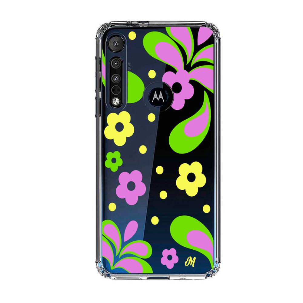 Case para Motorola G8 plus Flores moradas aesthetic - Mandala Cases