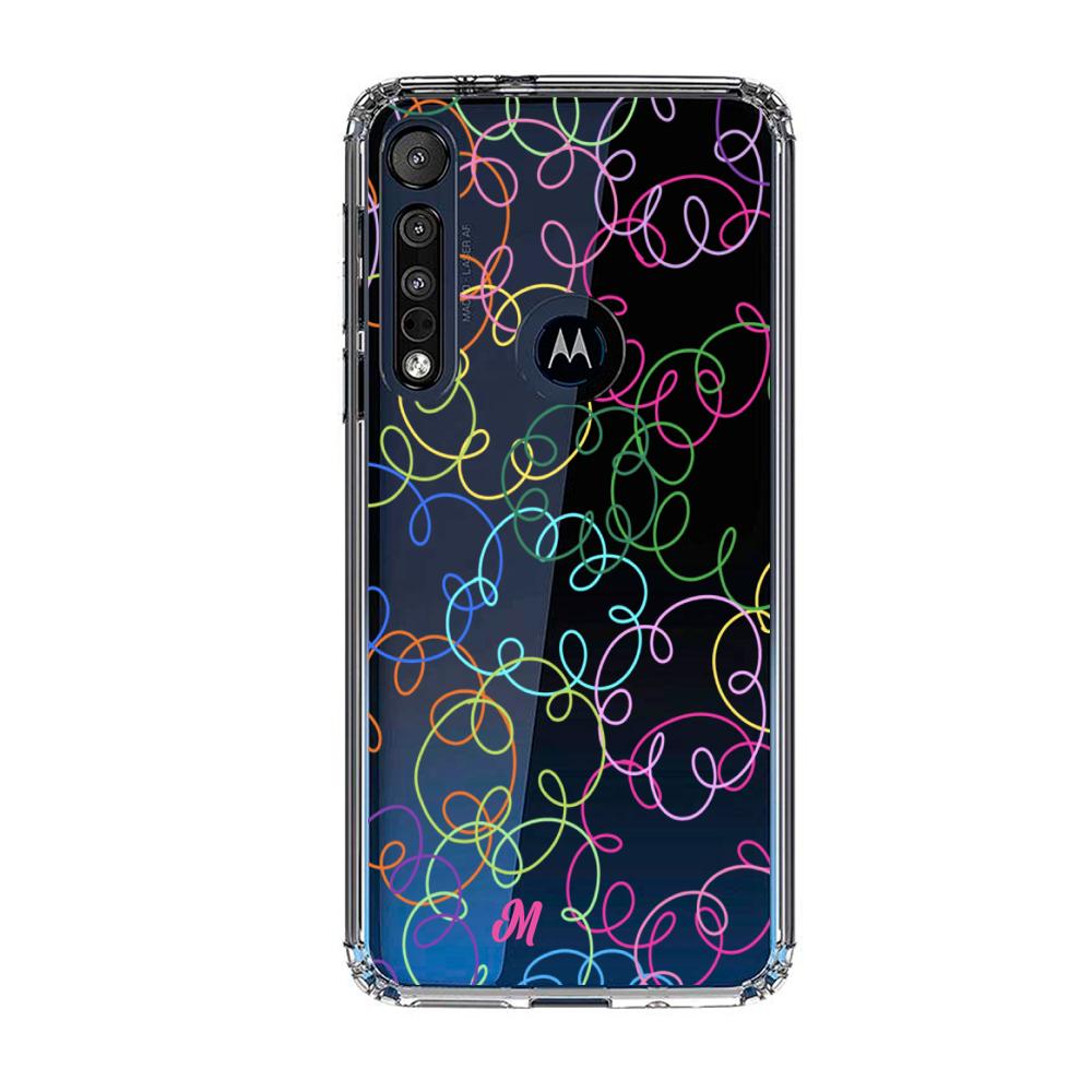 Case para Motorola G8 plus Curly lines - Mandala Cases