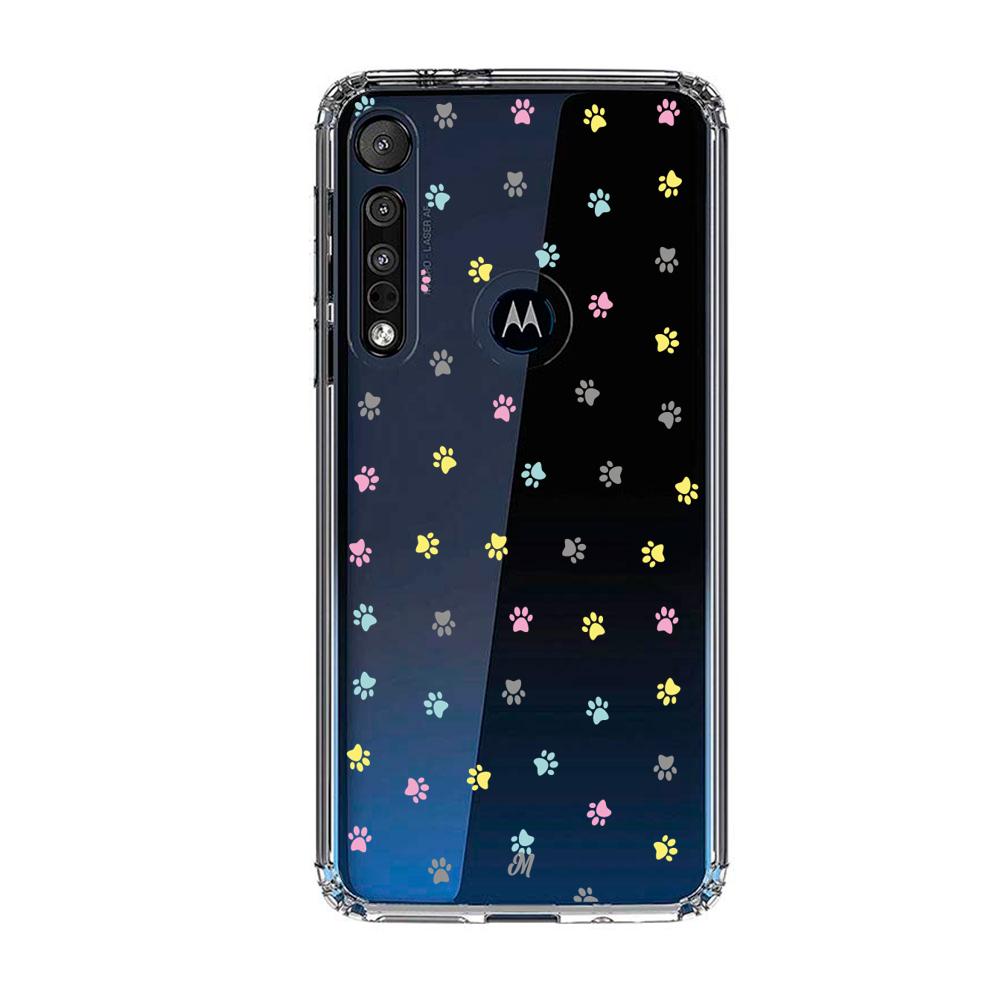 Case para Motorola G8 plus Huellitas coloridas - Mandala Cases