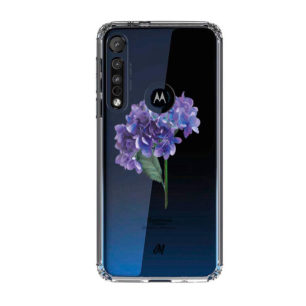 Case para Motorola G8 plus Hortensia lila - Mandala Cases