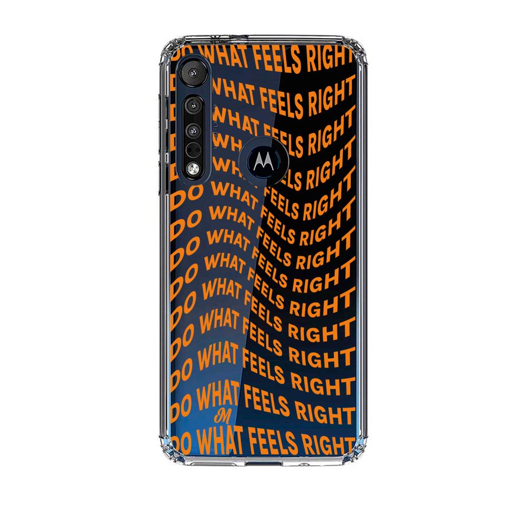 Case para Motorola G8 plus Do What Feels Right - Mandala Cases