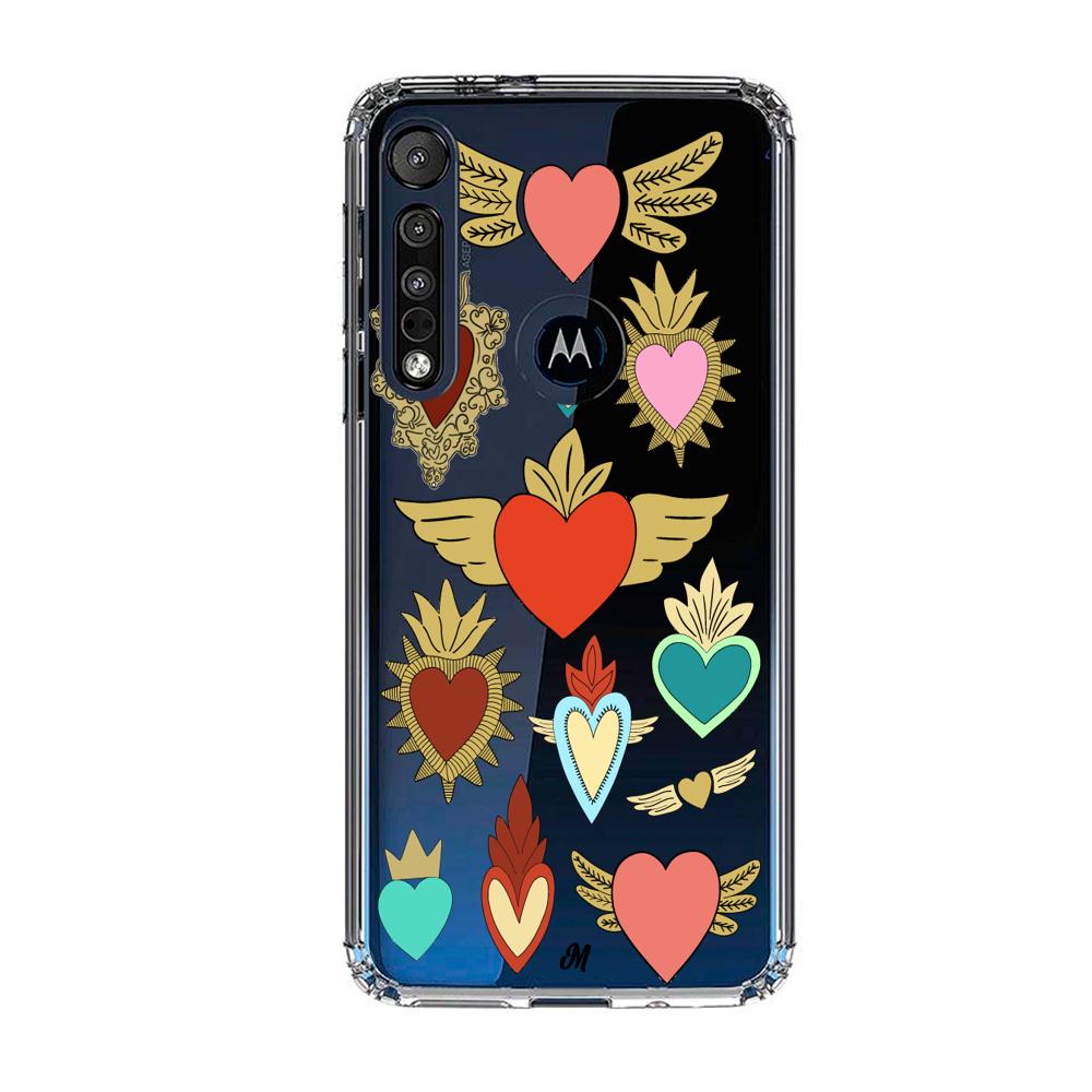 Case para Motorola G8 plus corazon angel - Mandala Cases