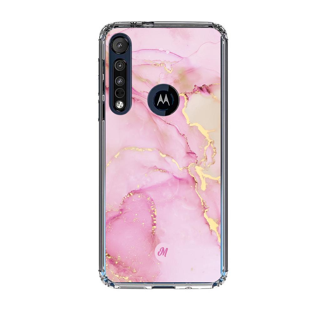 Cases para Motorola G8 plus Pink marble - Mandala Cases