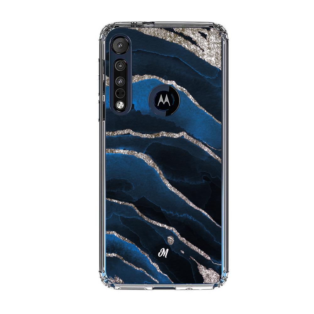 Cases para Motorola G8 plus Marble Blue - Mandala Cases