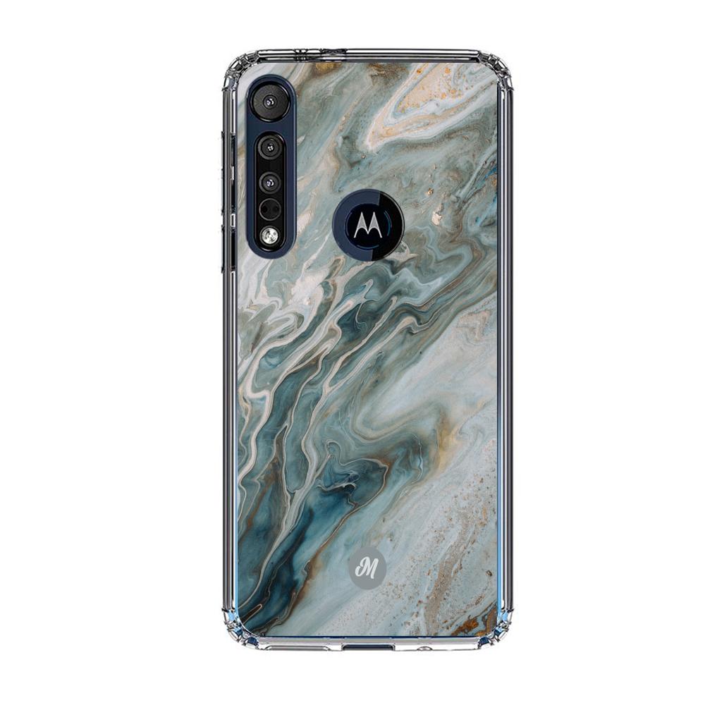 Cases para Motorola G8 plus liquid marble gray - Mandala Cases