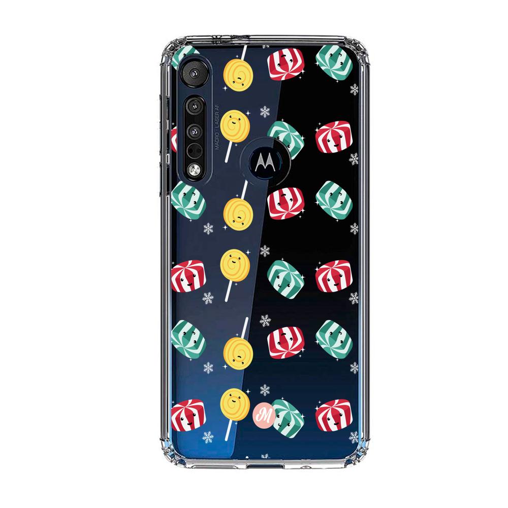 Cases para Motorola G8 plus MENTAS FRESCAS DE NAVIDAD - Mandala Cases