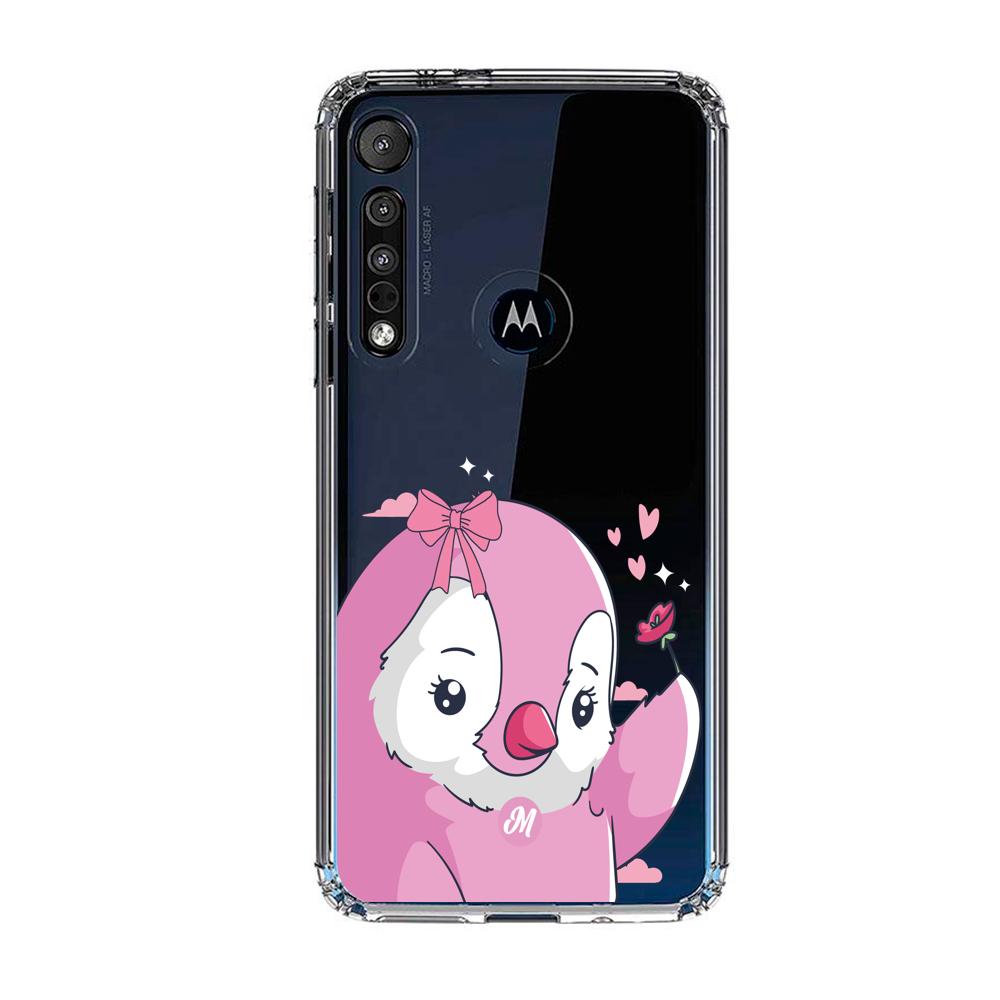 Cases para Motorola G8 plus Pingüino Coquette - Mandala Cases