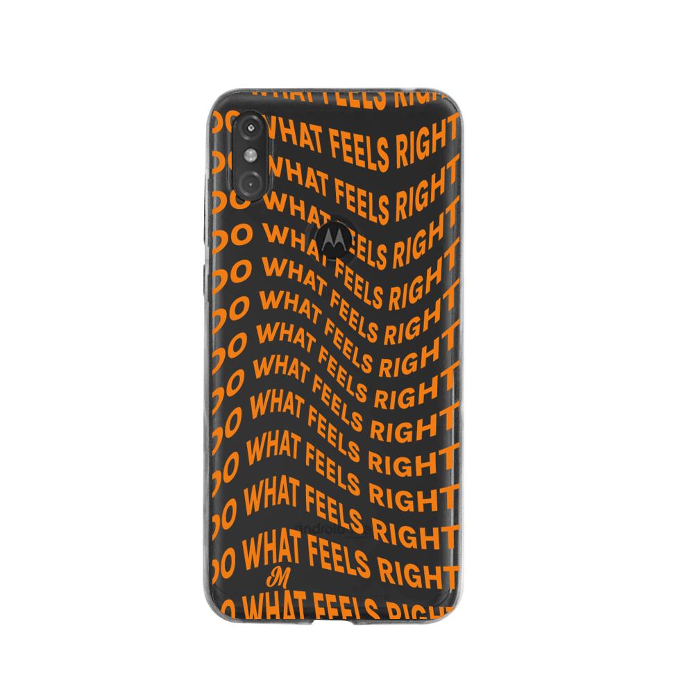 Case para Moto One Do What Feels Right - Mandala Cases