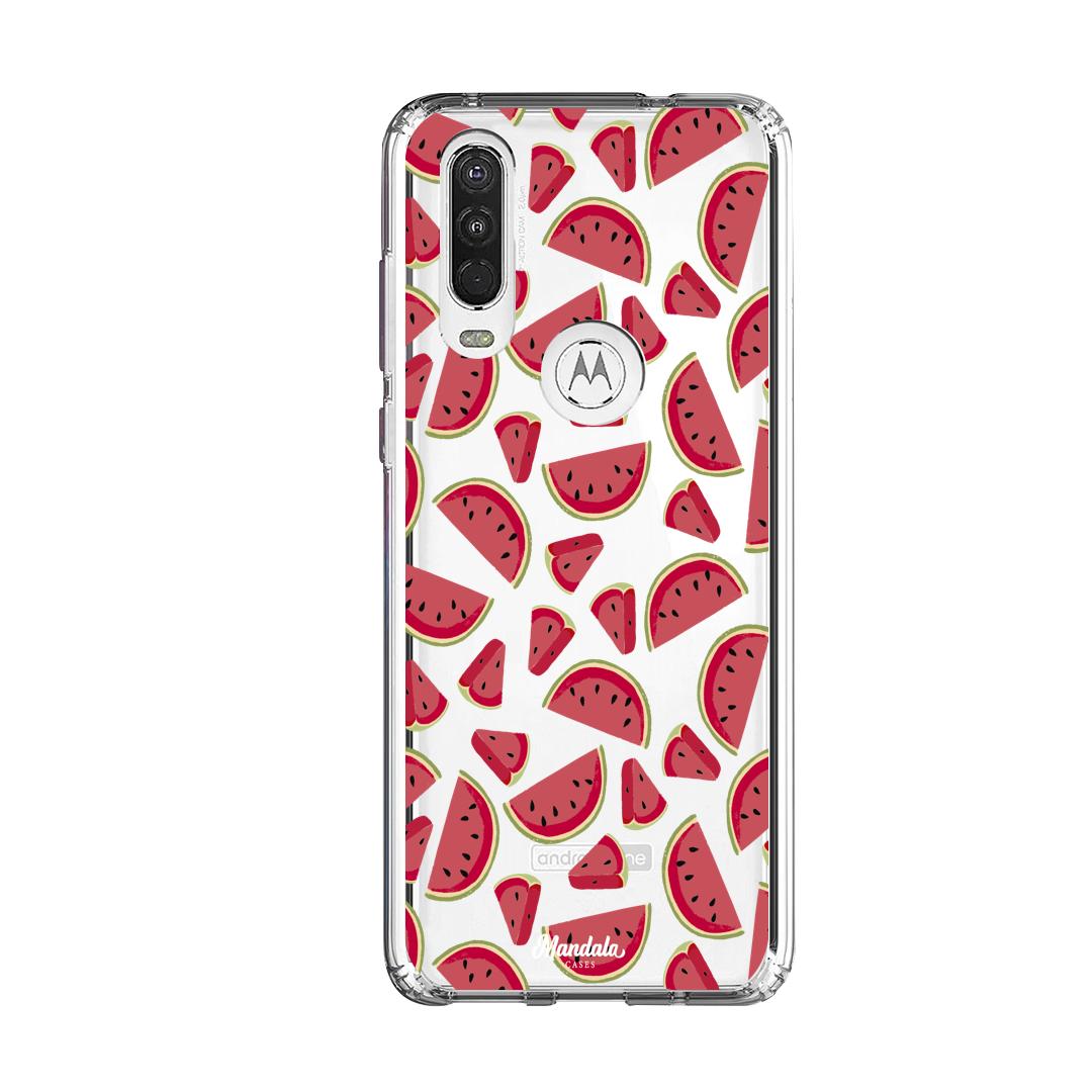 Case para Motorola One Action Funda Sandías  - Mandala Cases