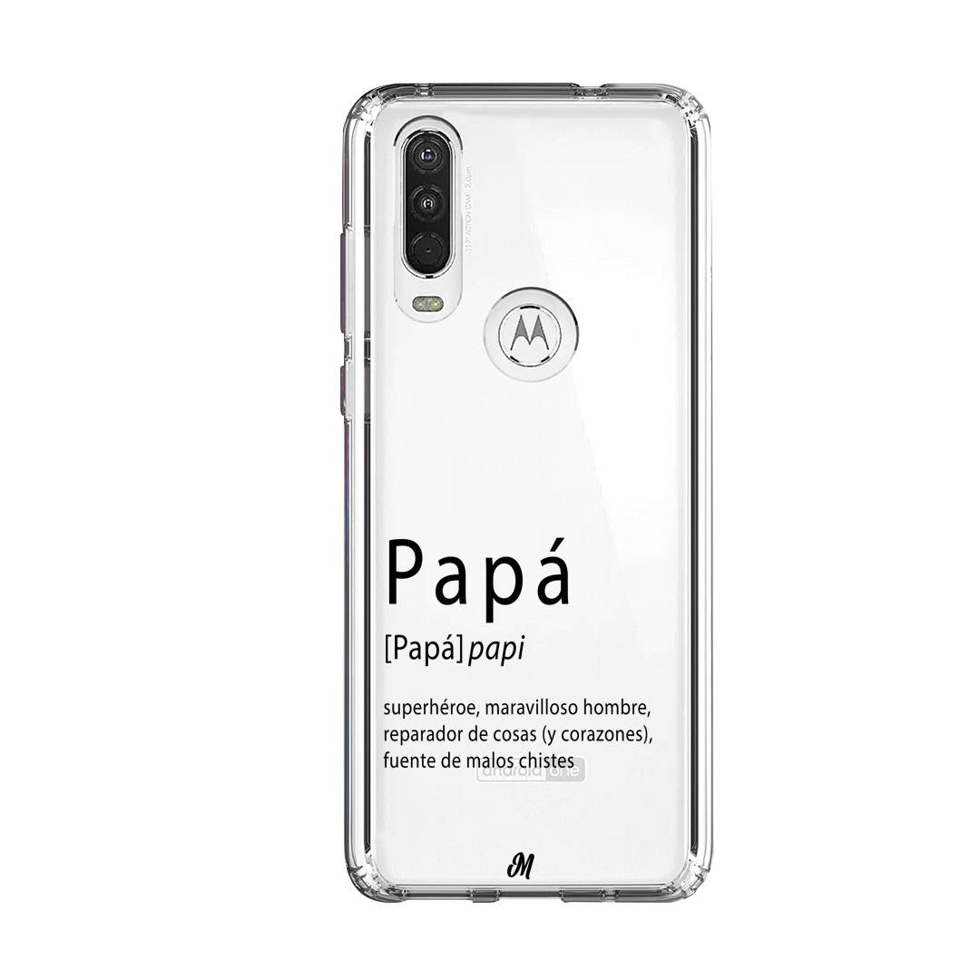 Case para Motorola One Action Funda papá  - Mandala Cases