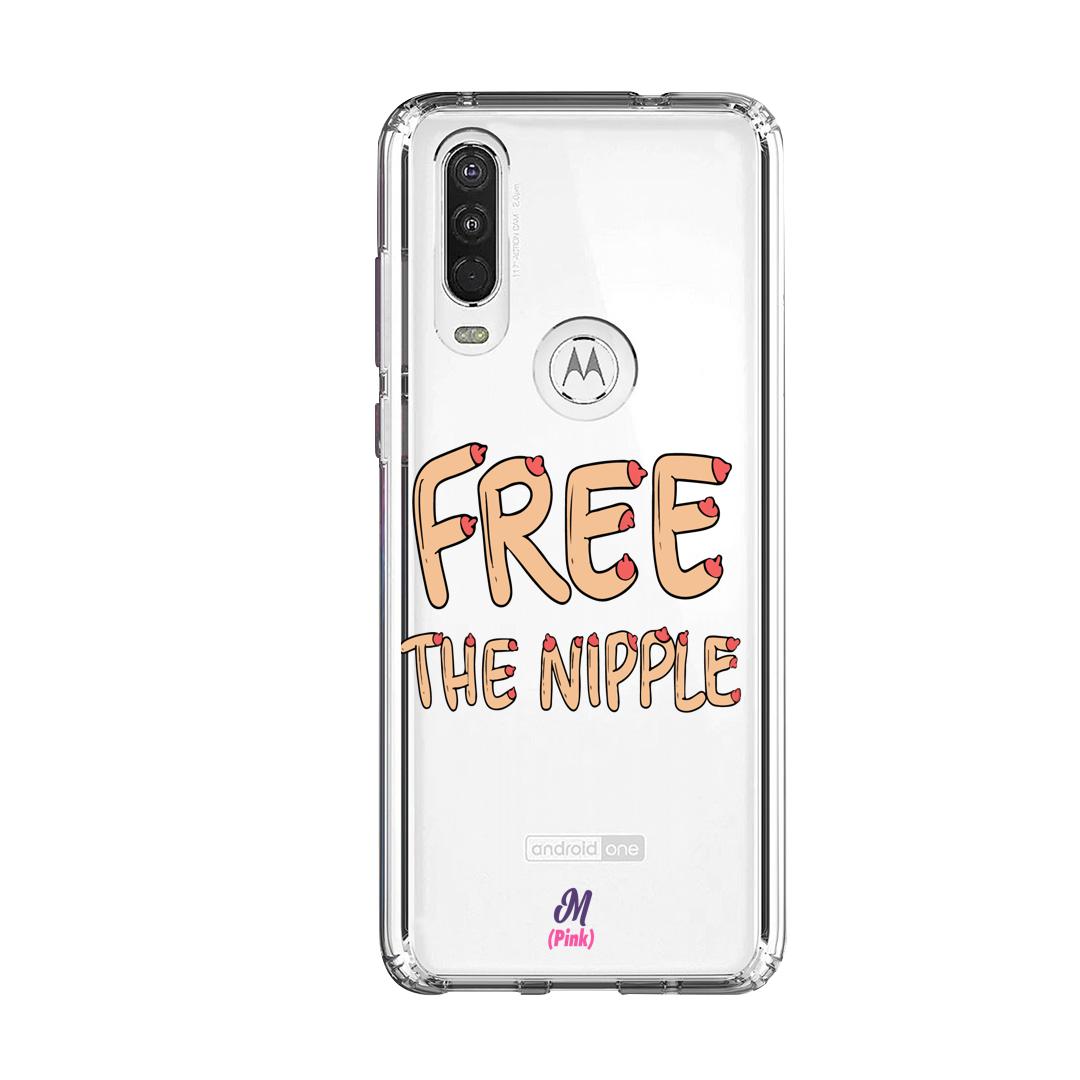 Case para Motorola One Action Free the nipple - Mandala Cases