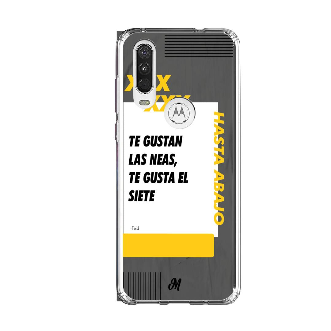 Case para Motorola One Action Te gustan las neas negro - Mandala Cases