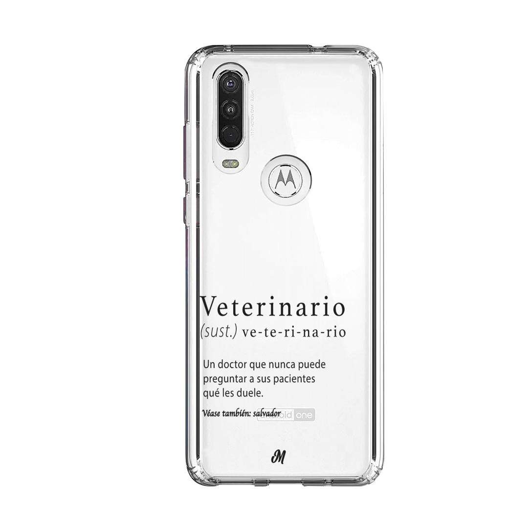 Case para Motorola One Action Veterinario - Mandala Cases
