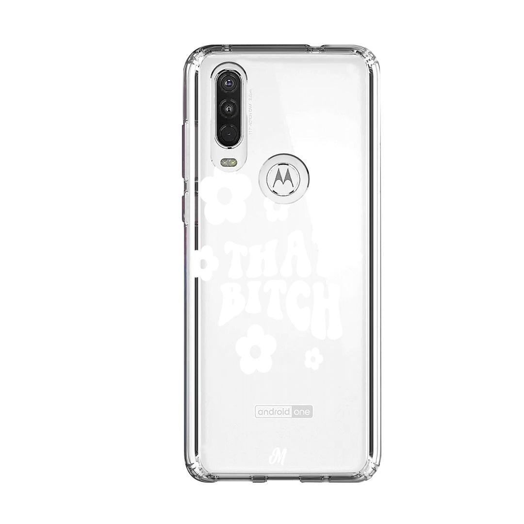 Case para Motorola One Action That bitch blanco - Mandala Cases