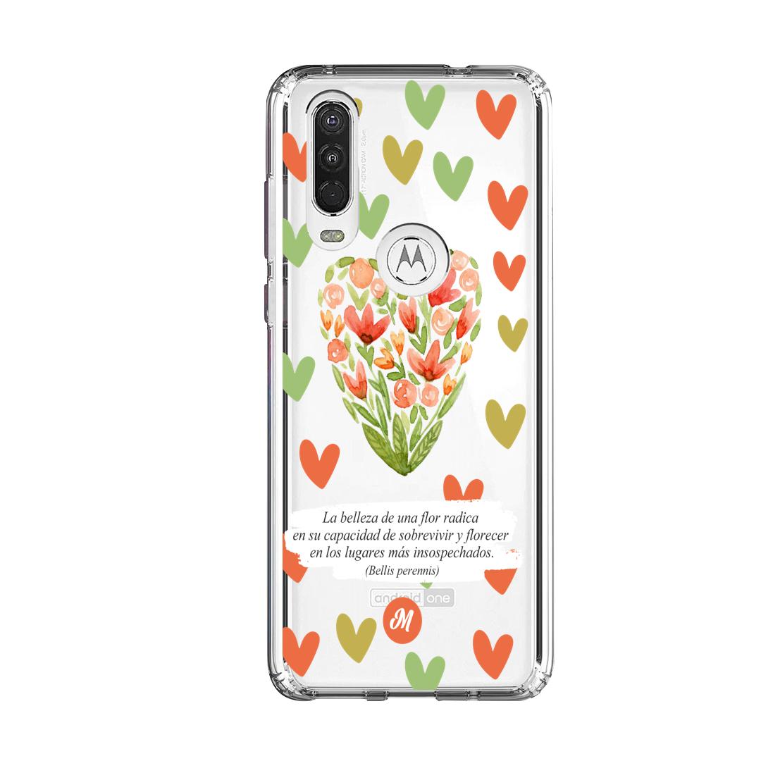 Cases para Motorola One Action Flores de colores - Mandala Cases