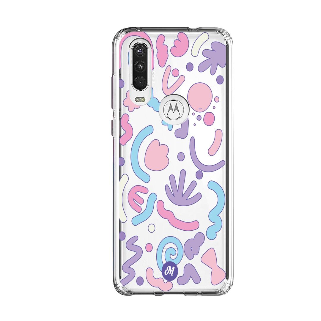 Cases para Motorola One Action Colorful Spots Remake - Mandala Cases