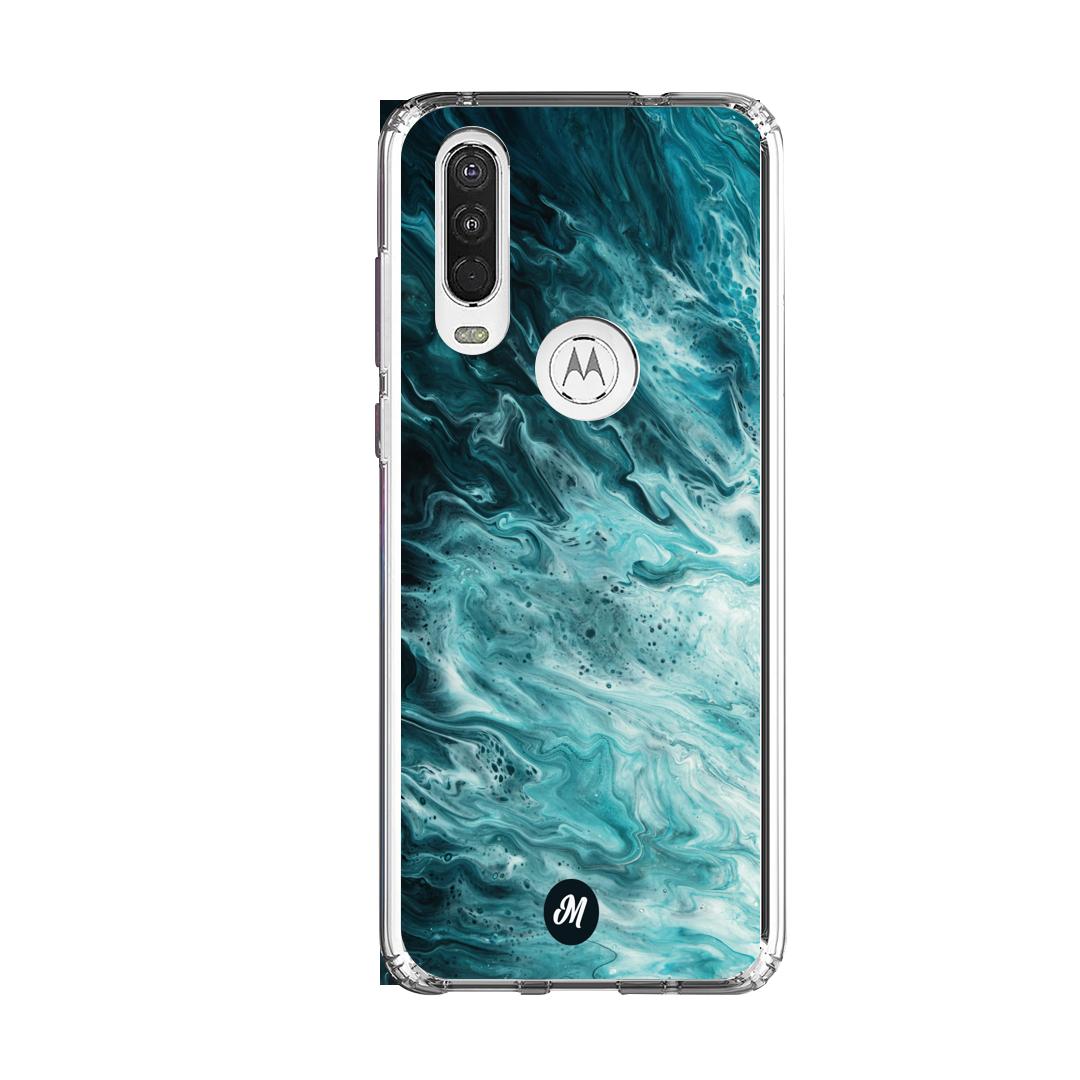 Cases para Motorola One Action Marble case Remake - Mandala Cases