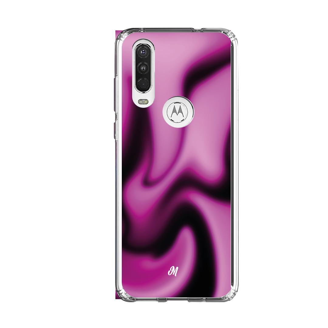 Cases para Motorola One Action Purple Ghost - Mandala Cases