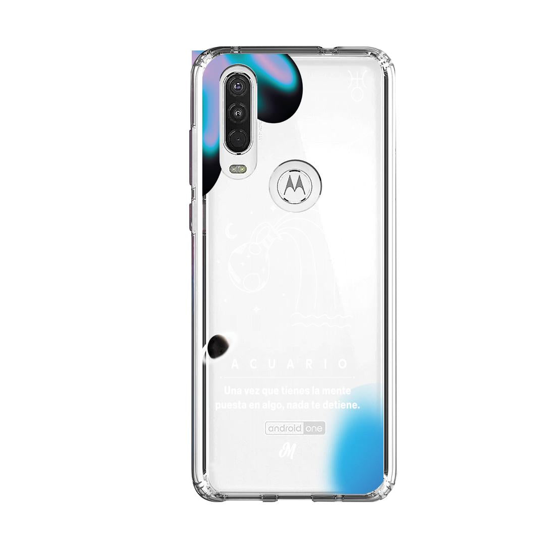 Cases para Motorola One Action ACUARIO 24 TRANSPARENTE - Mandala Cases