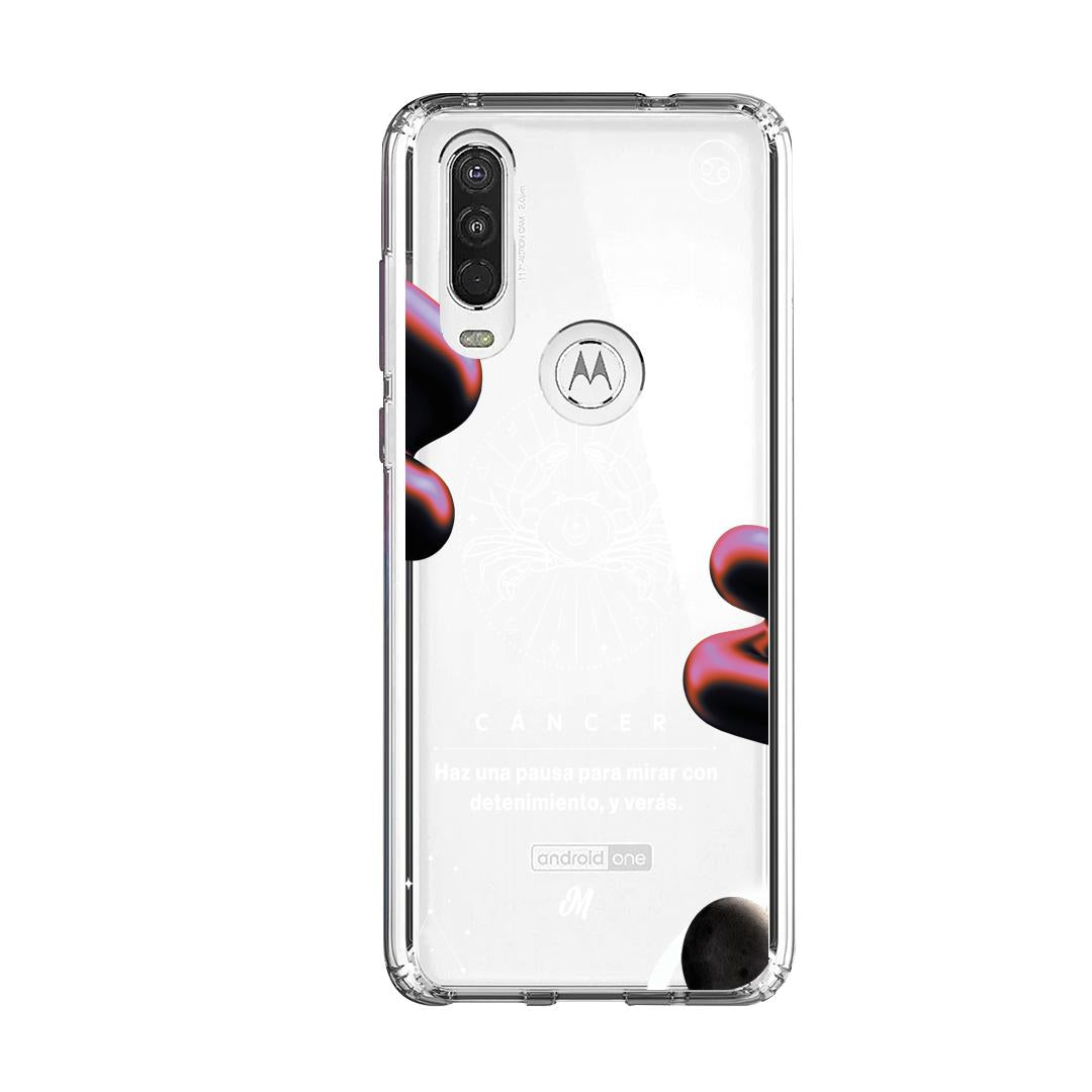 Cases para Motorola One Action CANCER 24 TRANSPARENTE - Mandala Cases