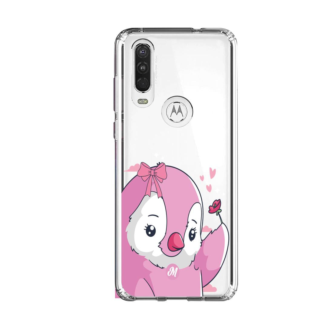 Cases para Motorola One Action Pingüino Coquette - Mandala Cases