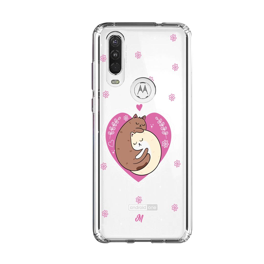 Cases para Motorola One Action Cat Amour - Mandala Cases