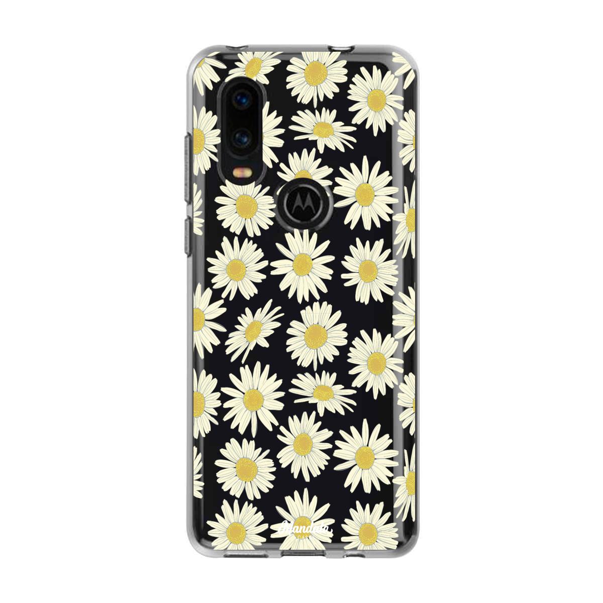 Case para Motorola P40 Funda Pequeñas Margaritas - Mandala Cases