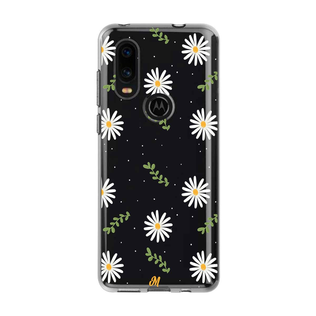 Case para Motorola P40 Funda Pequeñas Flores - Mandala Cases