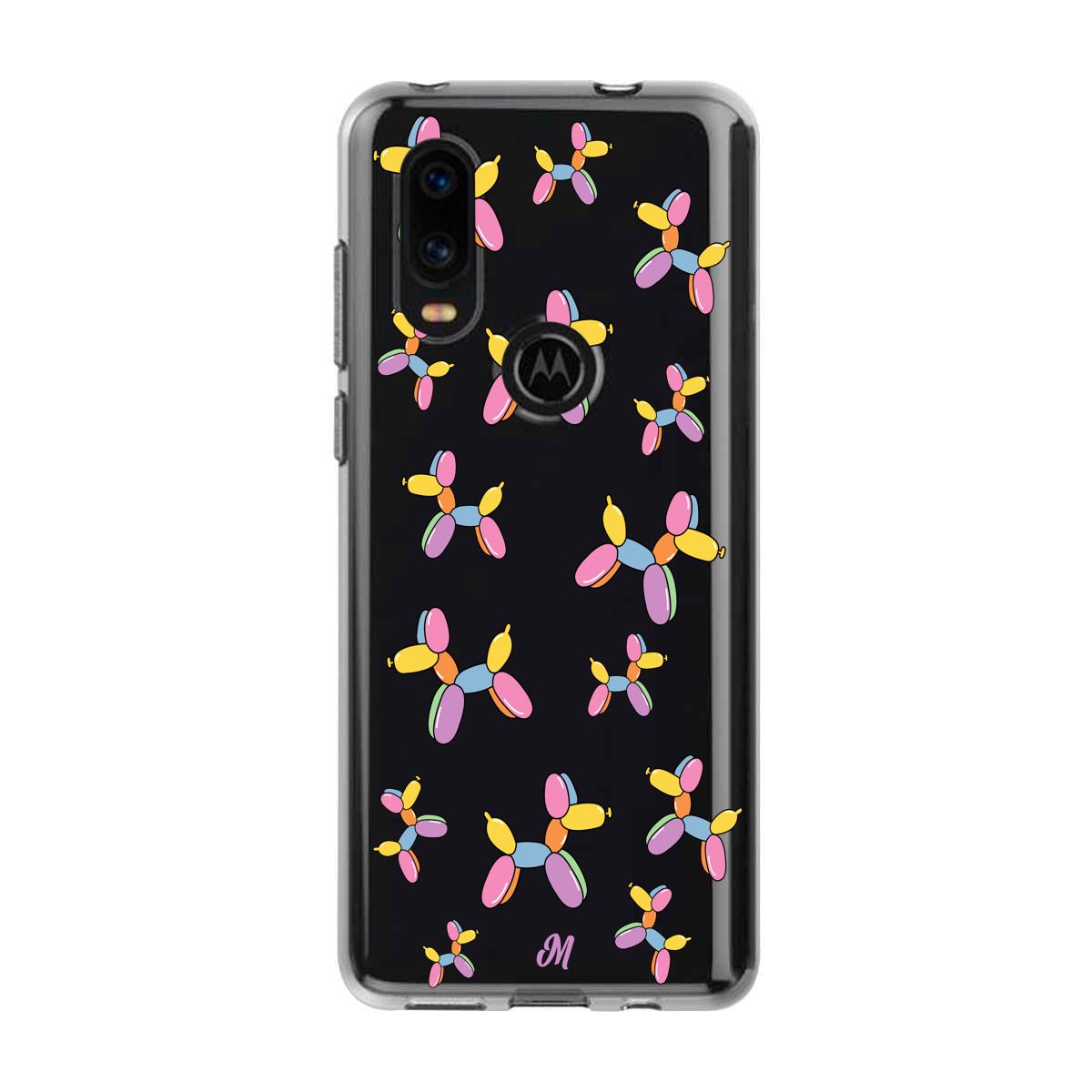 Case para Motorola P40 de Globos de Perritos - Mandala Cases