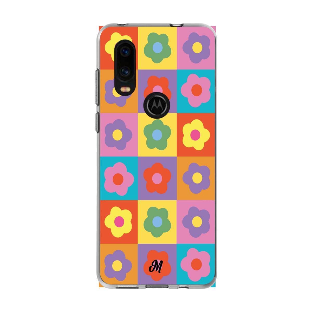 Case para Motorola P40 Colors and Flowers - Mandala Cases