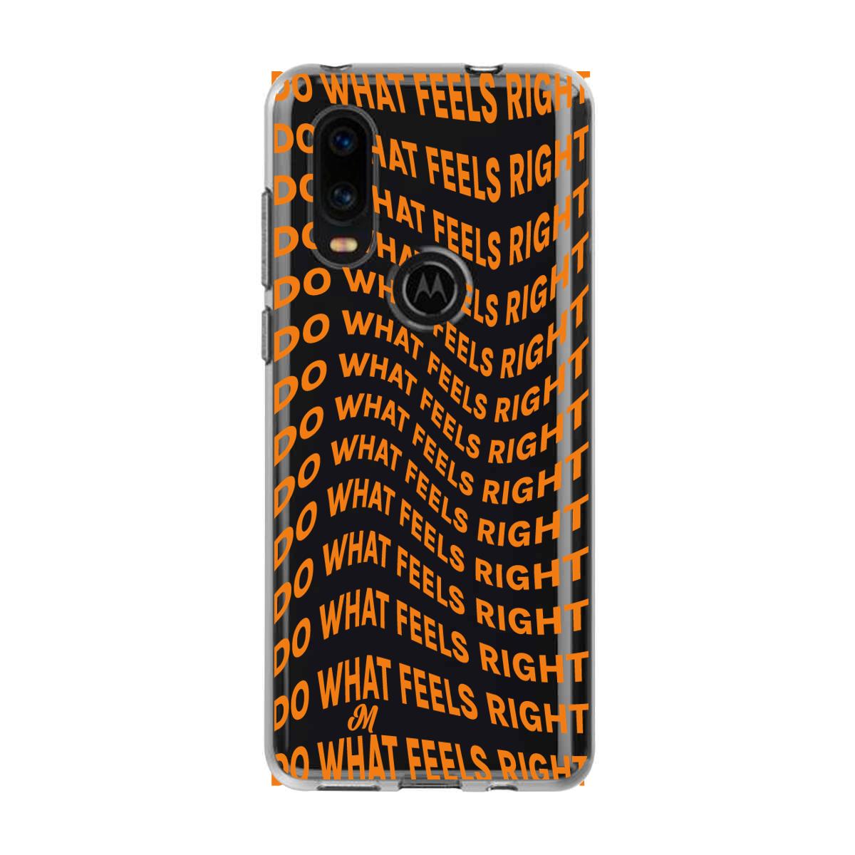 Case para Motorola P40 Do What Feels Right - Mandala Cases