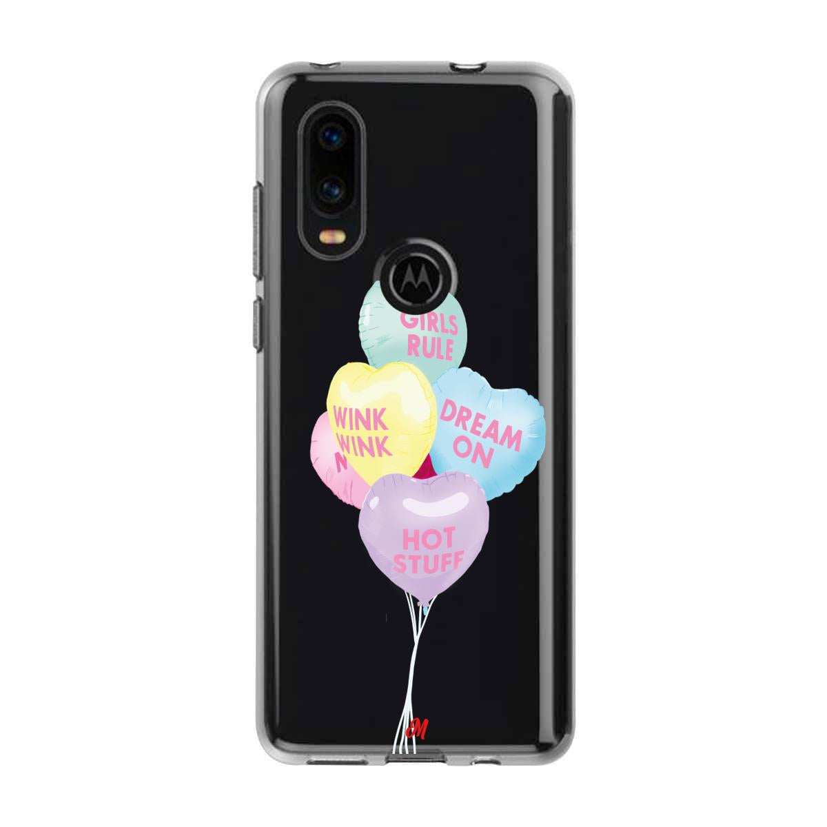 Case para Motorola P40 Lovely Balloons - Mandala Cases
