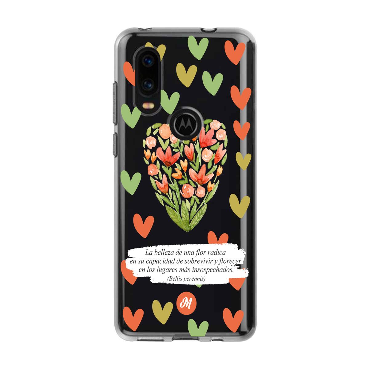 Cases para Motorola P40 Flores de colores - Mandala Cases